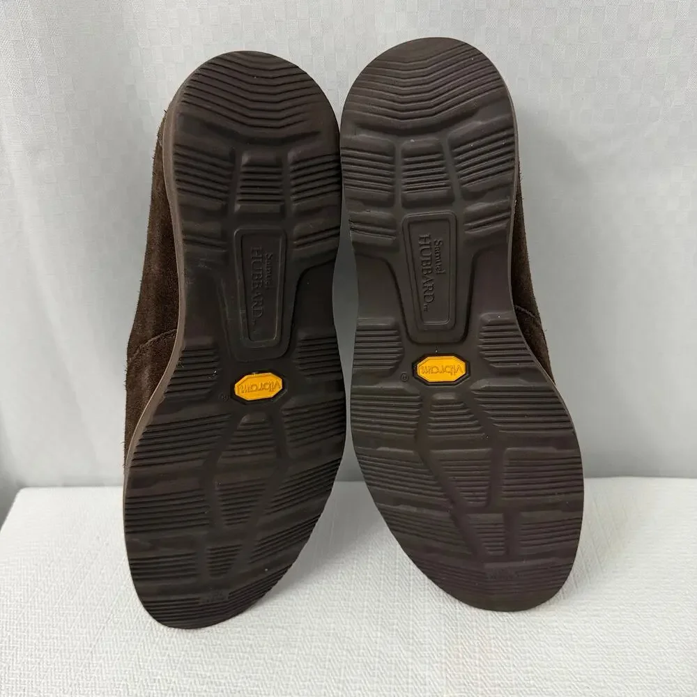 Samuel Hubbard Frequent Traveler Shoes Mens 10.5 Wide Brown Suede Slip On Vibram